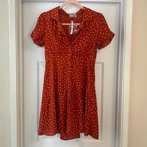 ASOS Polka Dot Tea Dress - Small, NWT